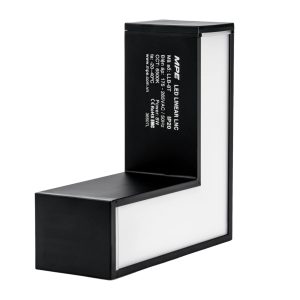 Phụ kiện thanh nối L thân màu đen có đèn 8W ánh sáng trung tính dùng cho Seri LNC mã LLB-8N MPE