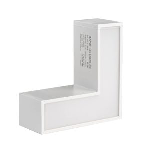 Phụ kiện thanh nối L thân màu trắng có đèn 8W ánh sáng trắng dùng cho Seri LNC mã LLW-8T MPE