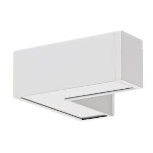 Phụ kiện thanh nối L thân màu trắng có đèn 8W ánh sáng trắng dùng cho Seri LNC mã LLW-8T MPE
