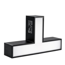 Phụ kiện thanh nối T thân màu đen có đèn 12W ánh sáng trắng dùng cho Seri LNC mã LTB-12T MPE