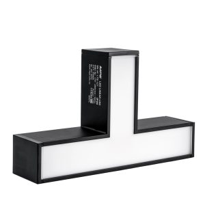 Phụ kiện thanh nối T thân màu đen có đèn 12W ánh sáng trắng dùng cho Seri LNC mã LTB-12T MPE