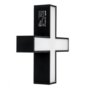 Phụ kiện thanh nối X thân màu đen có đèn 16W ánh sáng trắng dùng cho Seri LNC mã LXB-16T MPE