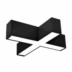 Phụ kiện thanh nối X thân màu đen có đèn 16W ánh sáng trắng dùng cho Seri LNC mã LXB-16T MPE