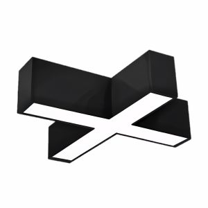 Phụ kiện thanh nối X thân màu đen có đèn 16W ánh sáng trắng dùng cho Seri LNC mã LXB-16T MPE