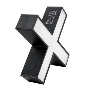 Phụ kiện thanh nối X thân màu đen có đèn 16W ánh sáng trung tính dùng cho Seri LNC mã LXB-16N MPE