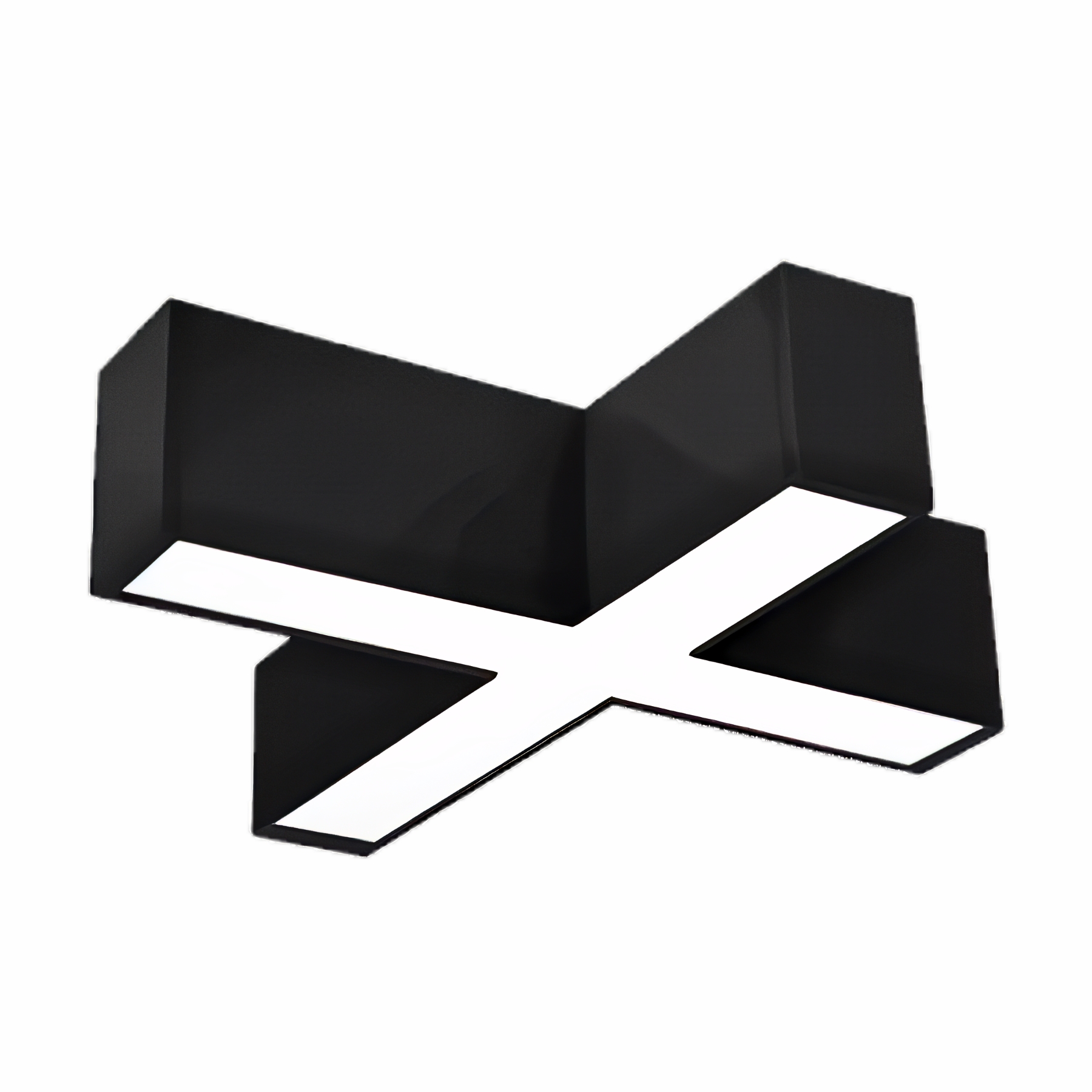 Phụ kiện thanh nối X thân màu đen có đèn 16W ánh sáng trung tính dùng cho Seri LNC mã LXB-16N MPE