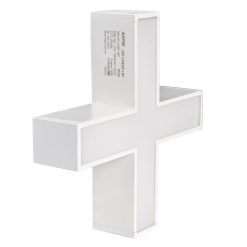 Phụ kiện thanh nối X thân màu trắng có đèn 16W ánh sáng trắng dùng cho Seri LNC mã LXW-16T MPE