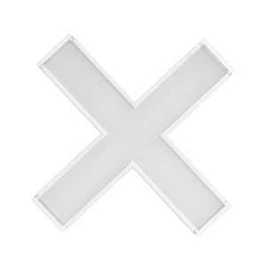 Phụ kiện thanh nối X thân màu trắng có đèn 16W ánh sáng trắng dùng cho Seri LNC mã LXW-16T MPE