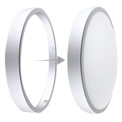 Viền đèn led ốp trần seri CL 22W màu xám bạc BD35-S MPE