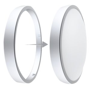 Viền đèn led ốp trần seri CL 22W màu xám bạc BD35-S MPE