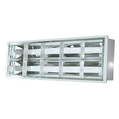 Bộ máng xương cá led tuýp thuỷ tinh 2 bóng 0.6m ánh sáng vàng MATL-210V MPE