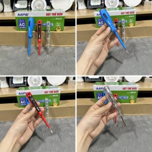 Bút thử điện hiển thị đèn báo - thử điện áp AC 100-500V BTD-01 MPE - Thiết bị điện Mai Linh Electric