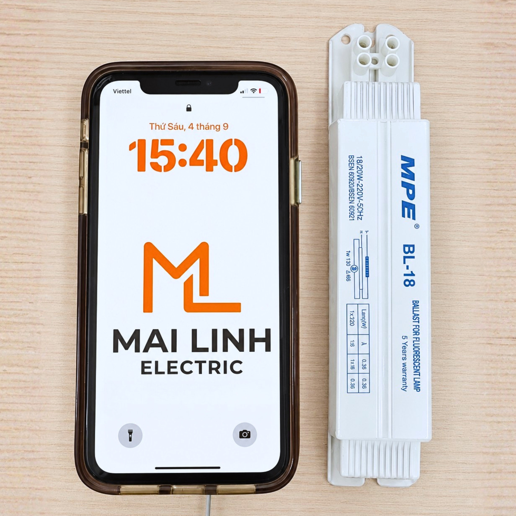 Chấn lưu 18W BL-18 MPE - Dùng cho bóng tuýp huỳnh quang
