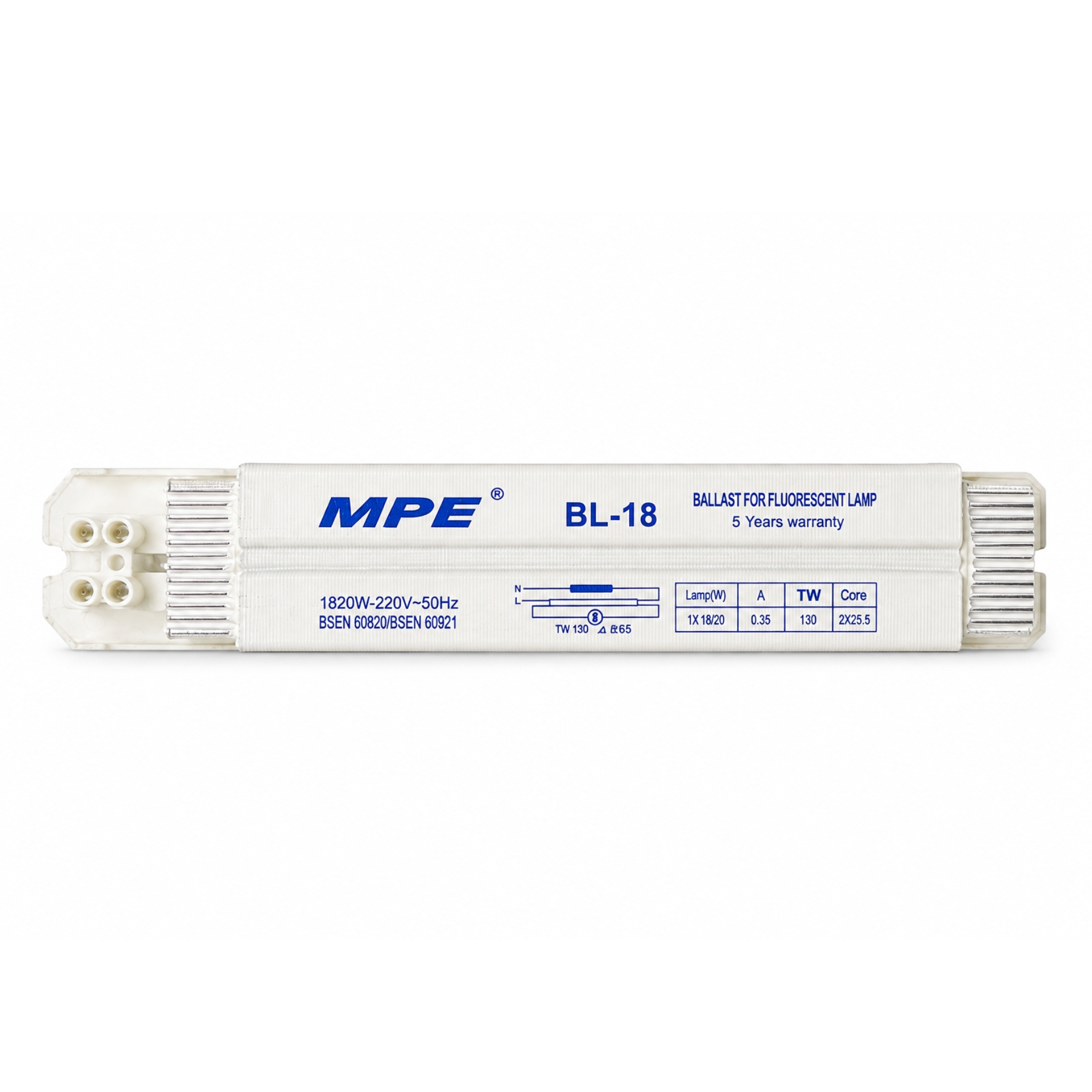 Chấn lưu 18W BL-18 MPE - Dùng cho bóng tuýp huỳnh quang