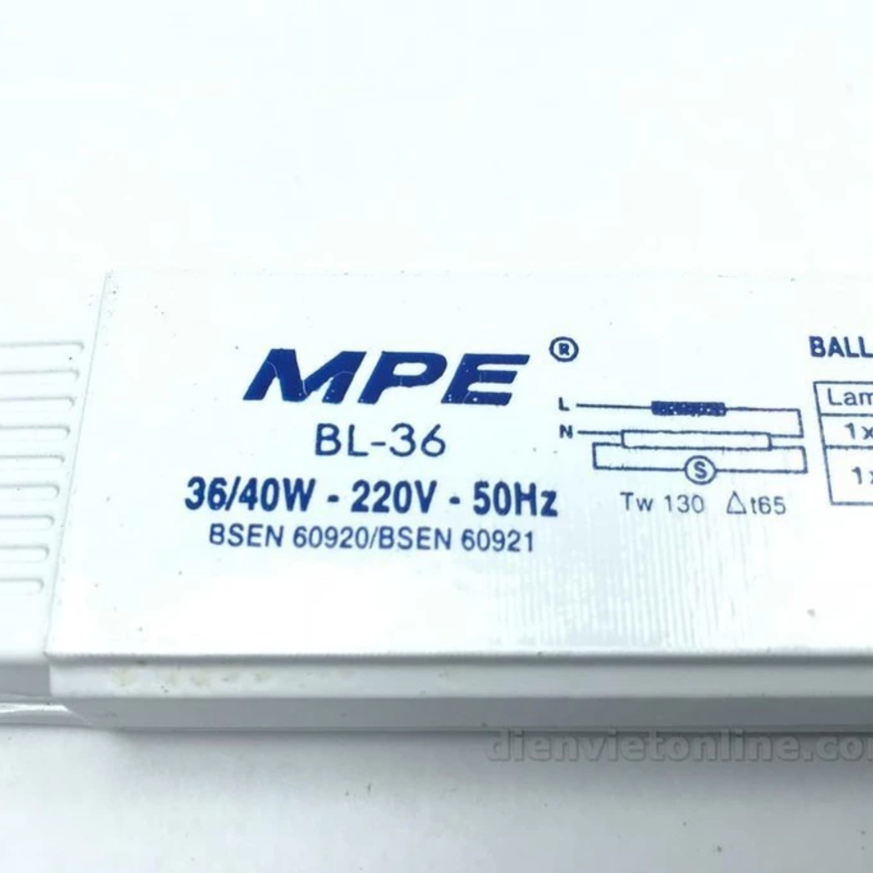 Chấn lưu 36W BL-36 MPE - Dùng cho bóng tuýp huỳnh quang