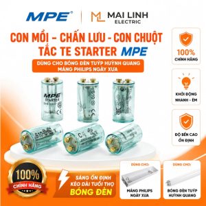 Con mồi Starer MS MPE - con chuột/tắc te starter cho bóng đèn tuýp/tube huỳnh quang