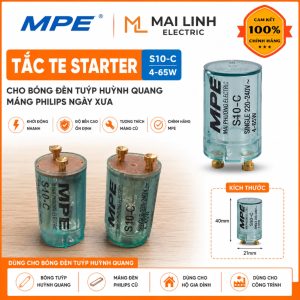 Con mồi Starer MS MPE - con chuột/tắc te starter cho bóng đèn tuýp/tube huỳnh quang