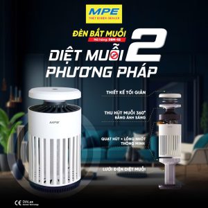Đèn bắt muỗi thông minh sử dụng 2 phương pháp để bắt muỗi DBM-02 MPE - Thiết bị điện Mai Linh Electric