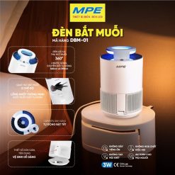Đèn bắt muỗi thông minh sử dụng đèn LED UV có 2 bước sóng để thu hút muỗi DBM-01 MPE - Thiết bị điện Mai Linh Electric