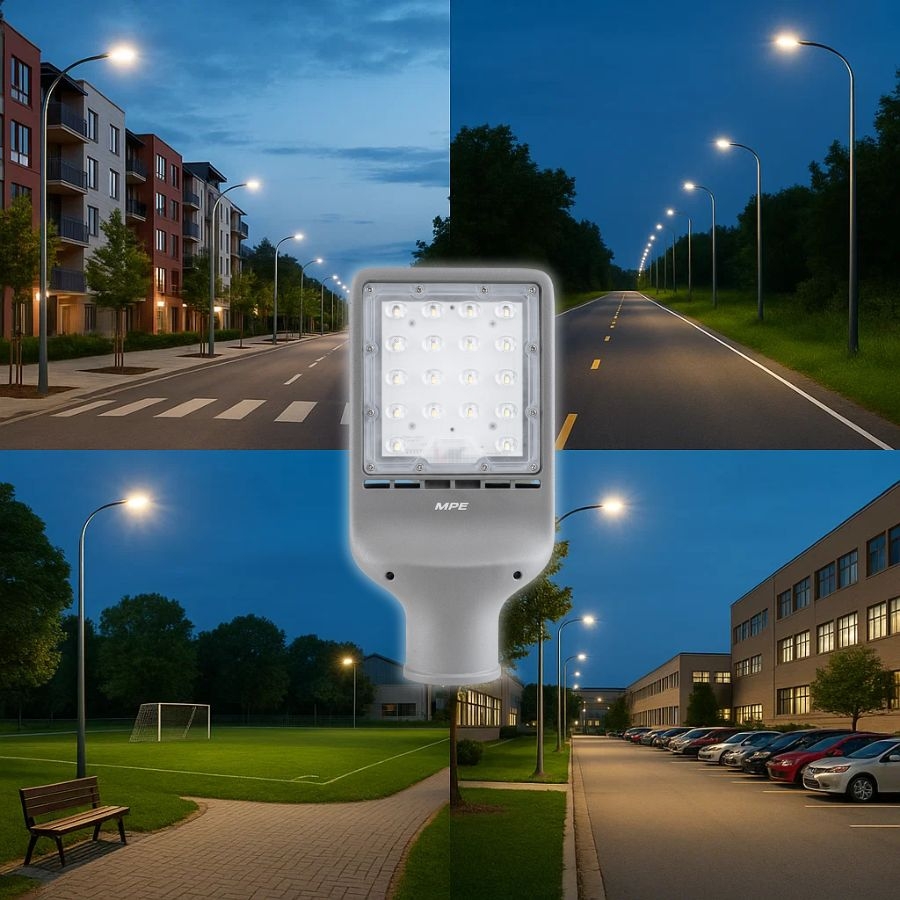 Đèn đường led 100W ánh sáng trắng LST3-100T MPE - Thiết bị điện Mai Linh Electric