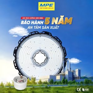 Đèn led highbay nhà xưởng 100W ánh sáng trắng HBE2-100T MPE - Thiết bị điện Mai Linh Electric