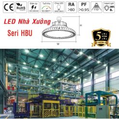 Đèn led highbay nhà xưởng 100W ánh sáng trắng HBU-100T MPE - Thiết bị điện Mai Linh Electric