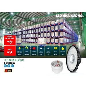 Đèn led highbay nhà xưởng 200W ánh sáng trắng HBE2-200T MPE - Thiết bị điện Mai Linh Electric