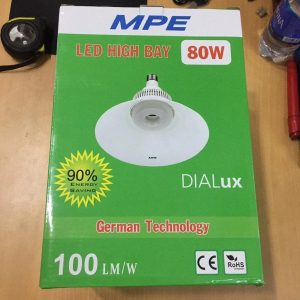Đèn led highbay nhà xưởng 80W đui E40 ánh sáng trắng HBV-80T MPE - không bao gồm choá - Thiết bị điện Mai Linh Electric