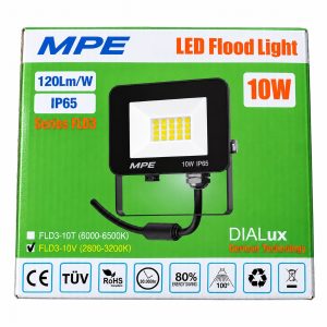 Đèn led pha 10W ánh sáng vàng FLD3-10V MPE - Thiết bị điện Mai Linh Electric