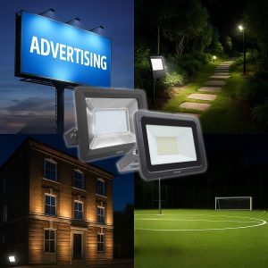 Đèn led pha 20W ánh sáng vàng FLD2-20V MPE - Thiết bị điện Mai Linh Electric
