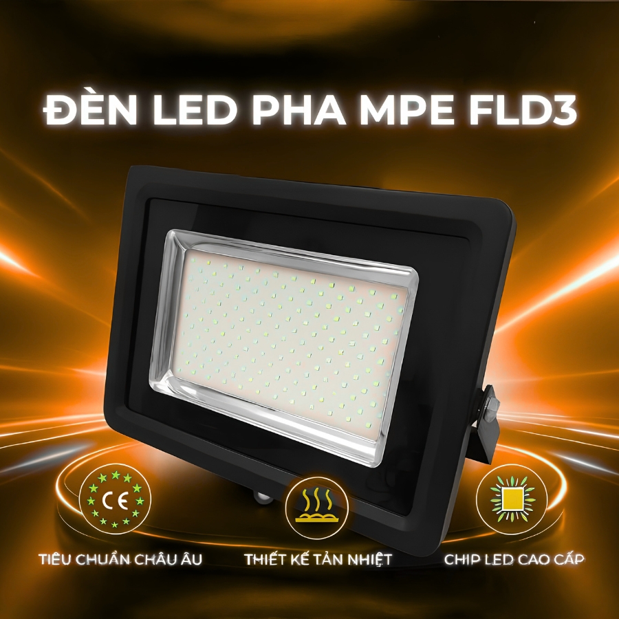 Đèn led pha 300W ánh sáng trắng FLD3-300T MPE