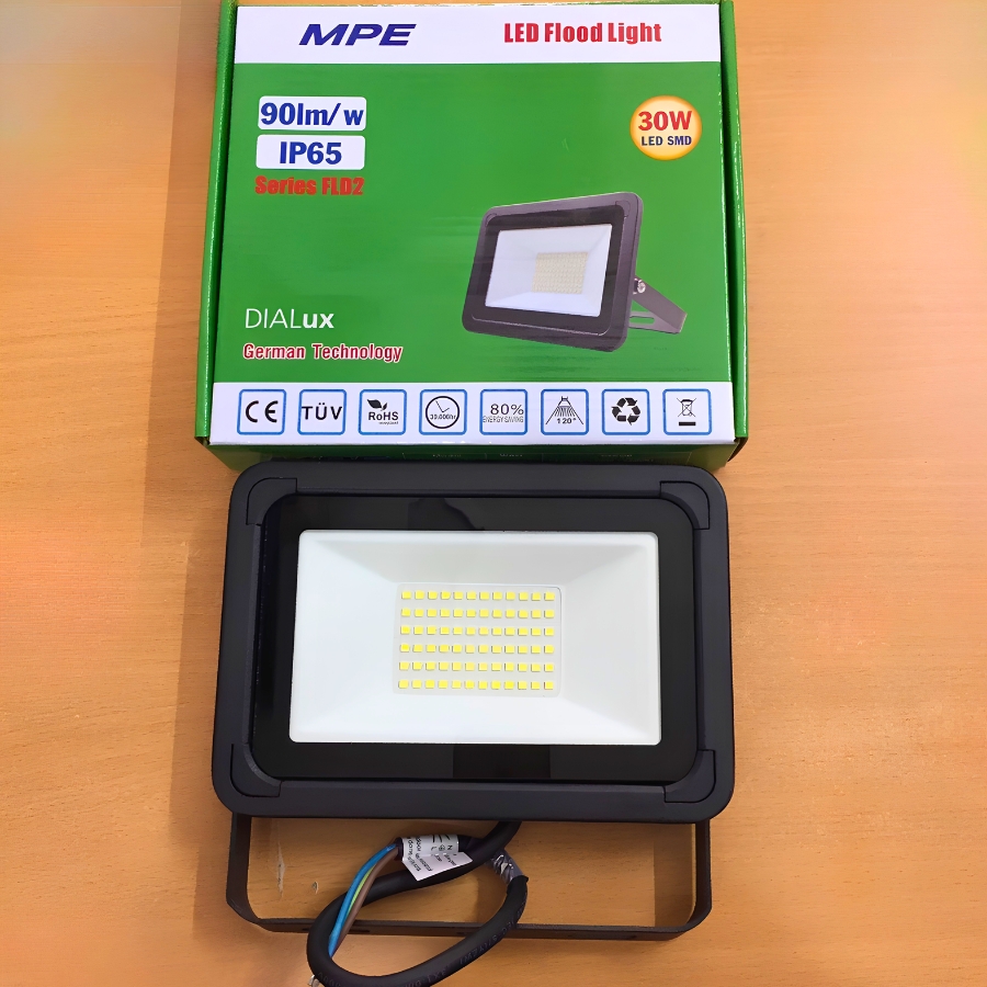 Đèn led pha 30W ánh sáng trắng FLD2-30T MPE - Thiết bị điện Mai Linh Electric
