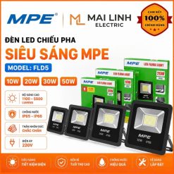 Đèn led pha 30W ánh sáng trắng FLD5-30T MPE - Thiết bị điện Mai Linh Electric