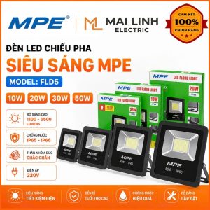 Đèn led pha 30W ánh sáng trắng FLD5-30T MPE - Thiết bị điện Mai Linh Electric