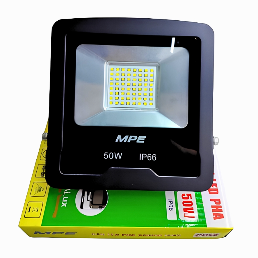 Đèn led pha 50W ánh sáng vàng FLD5-50V MPE - Thiết bị điện Mai Linh Electric