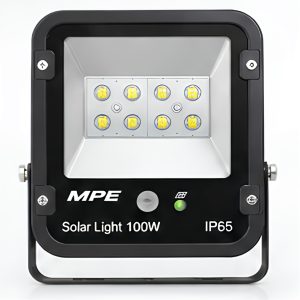 Đèn led pha năng lượng mặt trời 100W ánh sáng vàng SFLD2-100V MPE - Thiết bị điện Mai Linh Electric