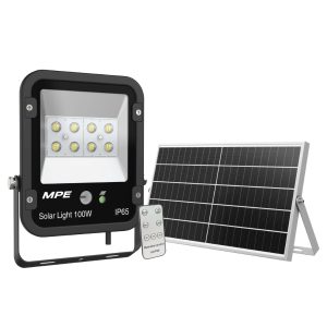 Đèn led pha năng lượng mặt trời 100W ánh sáng vàng SFLD2-100V MPE - Thiết bị điện Mai Linh Electric