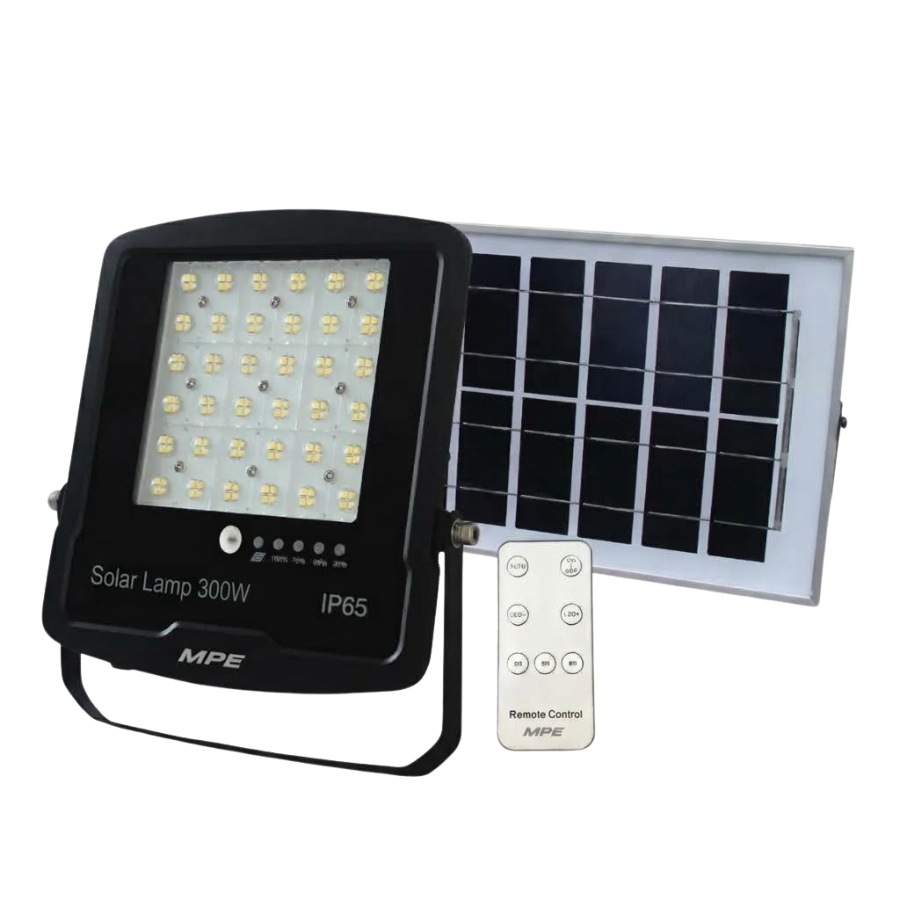 Đèn led pha năng lượng mặt trời 300W ánh sáng trắng SFLD-300T MPE - Thiết bị điện Mai Linh Electric