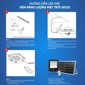 Đèn led pha năng lượng mặt trời 300W ánh sáng trắng SFLD2-300T MPE - Thiết bị điện Mai Linh Electric