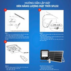 Đèn led pha năng lượng mặt trời 300W ánh sáng vàng SFLD2-300V MPE - Thiết bị điện Mai Linh Electric