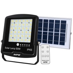 Đèn led pha năng lượng mặt trời 50W ánh sáng vàng SFLD-50V MPE - Thiết bị điện Mai Linh Electric