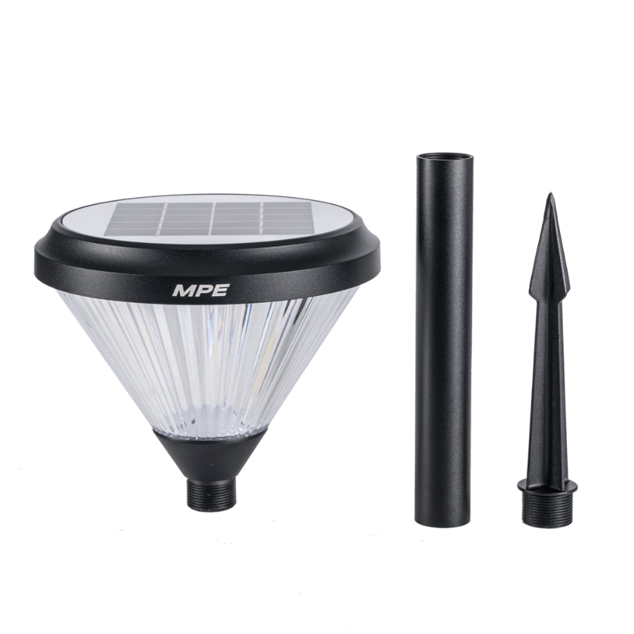 Đèn led sân vườn năng lượng mặt trời cắm đất cao 50cm 2W ánh sáng vàng SLL-50V MPE - Thiết bị điện Mai Linh Electric