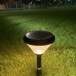 Đèn led sân vườn năng lượng mặt trời cắm đất cao 50cm 2W ánh sáng vàng SLL-50V MPE - Thiết bị điện Mai Linh Electric