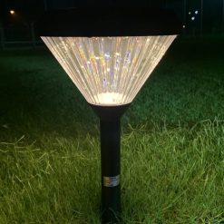 Đèn led sân vườn năng lượng mặt trời cắm đất cao 50cm 2W ánh sáng vàng SLL-50V MPE - Thiết bị điện Mai Linh Electric