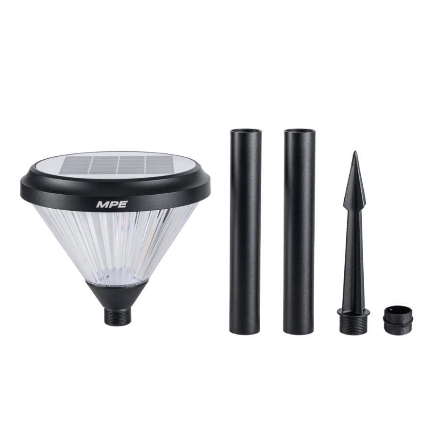 Đèn led sân vườn năng lượng mặt trời cắm đất cao 70cm 2W ánh sáng vàng SLL-70V MPE - Thiết bị điện Mai Linh Electric