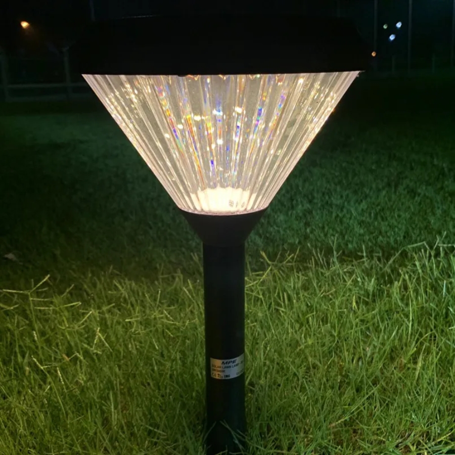 Đèn led sân vườn năng lượng mặt trời cắm đất cao 70cm 2W ánh sáng vàng SLL-70V MPE - Thiết bị điện Mai Linh Electric