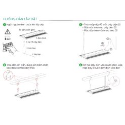 Đèn led thanh nhà xưởng 100W ánh sáng trắng LHB-100T MPE - Thiết bị điện Mai Linh Electric