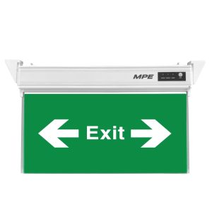 Đèn led thoát hiểm 1 mặt chỉ 2 hướng trái - phải 3W EX-P MPE - Thiết bị điện Mai Linh Electric