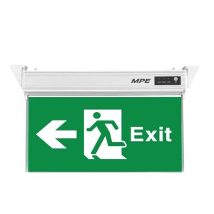Đèn led thoát hiểm 1 mặt chỉ hướng trái 3W EX-P MPE - Thiết bị điện Mai Linh Electric