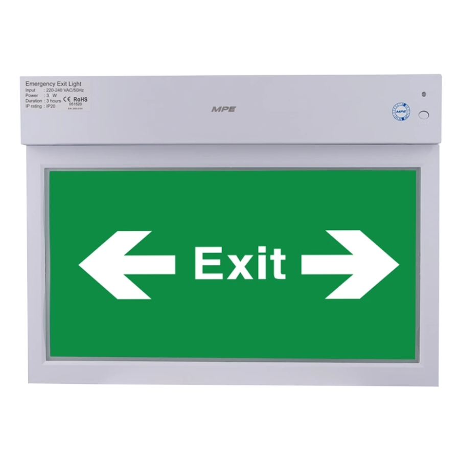 Đèn led thoát hiểm Exit đa năng đèn báo 1 mặt trái và phải 3W - EXLR/M MPE - Thiết bị điện Mai Linh Electric